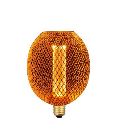 Egg Metal Cage Light Bulb