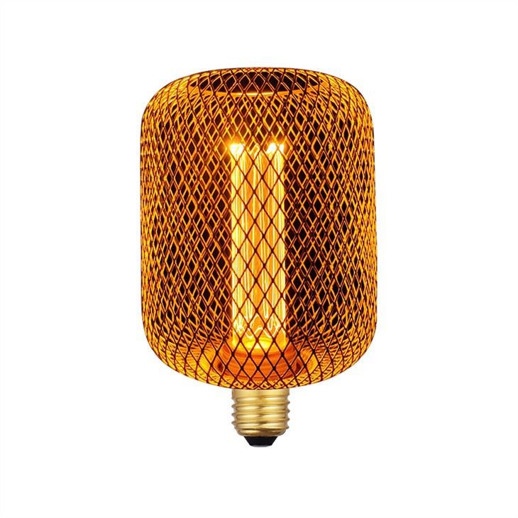 Copper Cage LED Light Bulb