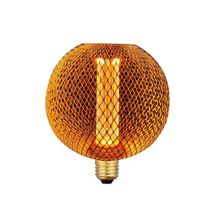 Copper Spherical Light Bulb