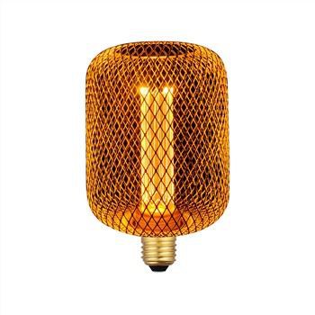 Copper Cage LED Light Bulb