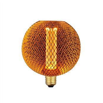 Copper Spherical Light Bulb