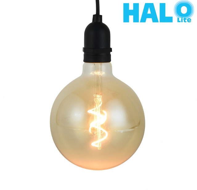 Halolite 0.5W G125 Amber Glass With Plastic Rope Hook Filament Bulb LED Light - Products