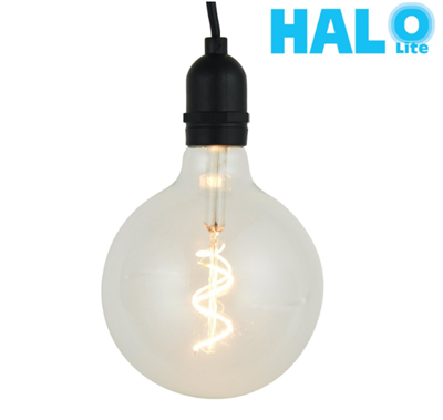 Halolite 0.5W G125 Clear Glass With Plastic Rope Hook Fil...
