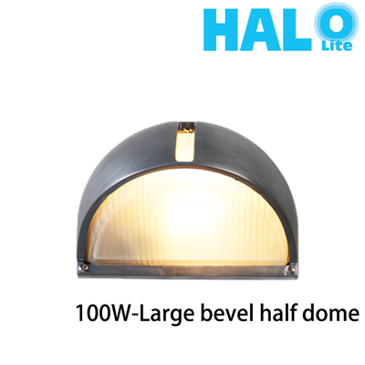 Halolite 100W Large Bevel Half Dome Outdoor Retro Industrial Wind Wall Lamp LED Light