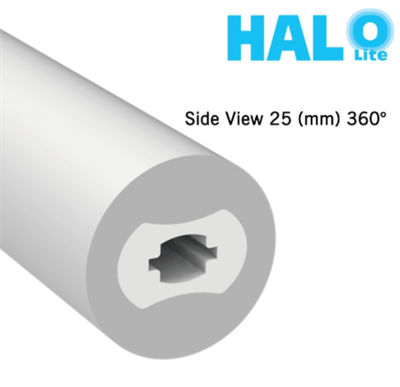 Halolite ∅ 25mm Lighting Direction 360° Indoor Anti-Fracture Design Soft Rope Light