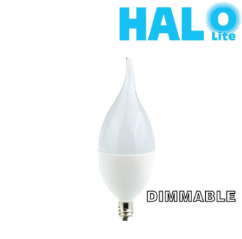 Halolite 3W B35 Frosted Dimmable Small Edison Screw Filament Flame Tip LED Bulb