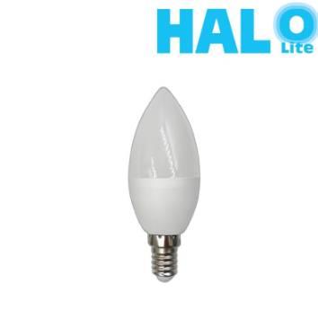 Halolite 4W B35 Frosted Torpedo Series Warm White Light Candlestick Candle Bulbs