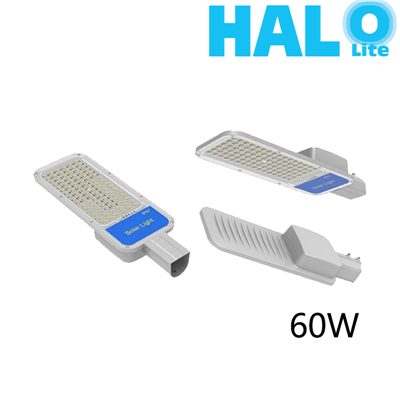 Halolite 60W Die-cast Aluminum Housing Waterproof Energy-saving Solar LED Street Light
