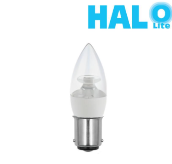 Halolite 7W B42 Clear Warm White Light Energy Saving Household Candle Lights Bulb
