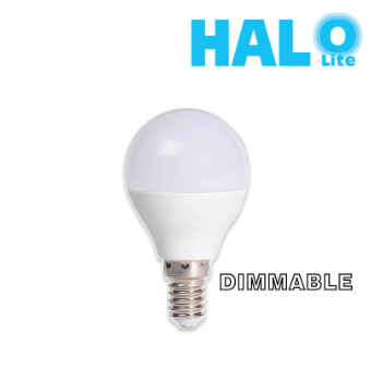 Halolite G45 3W Frosted Series Dimmable Strobe Free Small Round Bubble LED Light